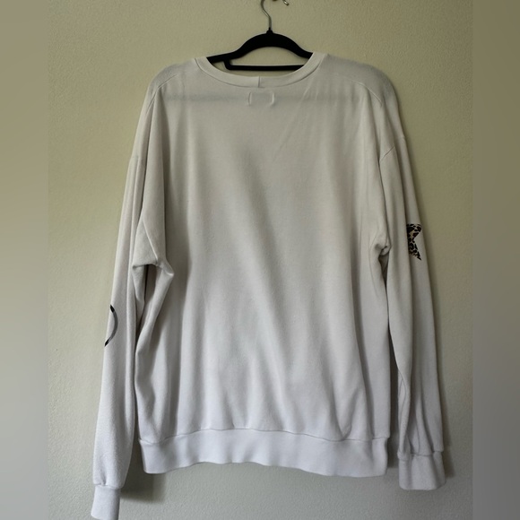 Babbs Boyfriend Sweater by Lauren Moshi WHITE SMALL - Picture 3 of 8